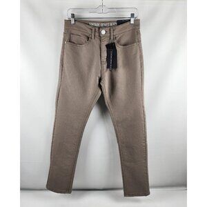 Vintage Genes Black Jeans Mens 28x30 Tan Slim Fit Denim NWT